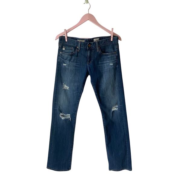 AG Adriano Goldschmied Relaxed Straight Jeans Size 27 - Picture 1 of 6